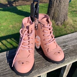 WONDER NATION Blush Pink Kitten Detail Boots